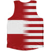American Flag And Lebanon Flag Combination Athletic Tank Top