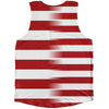 American Flag And Liberia Flag Combination Athletic Tank Top