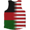 American Flag And Malawi Flag Combination Athletic Tank Top