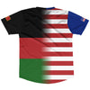 American Flag and Malawi Flag Combination Soccer Jersey Made In USA