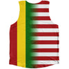 American Flag And Mali Flag Combination Athletic Tank Top