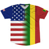 American Flag And Mali Flag Combination Soccer Jersey Made In USA by Tribe Lacrosse