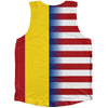 American Flag And Moldova Flag Combination Athletic Tank Top