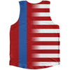 American Flag And Mongolia Flag Combination Athletic Tank Top