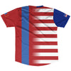American Flag and Mongolia Flag Combination Soccer Jersey Made In USA