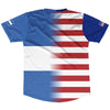 American Flag and Nicaragua Flag Combination Soccer Jersey Made In USA