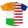 American Flag and Niger Flag Combination Soccer Jersey Made In USA