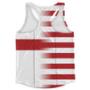 American Flag And Northern Ireland Flag Combination Running Racerback Singlet Track Tank Top