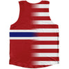 American Flag And Norway Flag Combination Athletic Tank Top