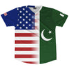American Flag And Pakistan Flag Combination Soccer Jersey Made In USA by Tribe Lacrosse