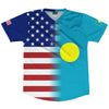 American Flag And Palau Flag Combination Soccer Jersey Made In USA by Tribe Lacrosse