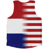 American Flag And Paraguay Flag Combination Athletic Tank Top