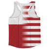 American Flag And Poalnd Flag Combination Running Racerback Singlet Track Tank Top