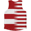 American Flag And Puerto Rico Flag Combination Athletic Tank Top