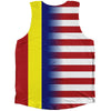 American Flag And Romania Flag Combination Athletic Tank Top