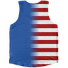 American Flag And Scotland Flag Combination Athletic Tank Top