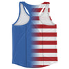 American Flag And Scotland Flag Combination Running Racerback Singlet Track Tank Top