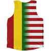 American Flag And Senegal Flag Combination Athletic Tank Top
