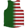 American Flag And Solomon Islands Flag Combination Athletic Tank Top