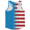 American Flag And Somalia Flag Combination Running Racerback Singlet Track Tank Top