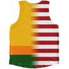 American Flag And Sri Lanka Flag Combination Athletic Tank Top