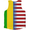 American Flag And St. Vincent & Grenadines Flag Combination Athletic Tank Top