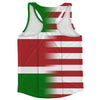 American Flag And Suriname Flag Combination Running Racerback Singlet Track Tank Top