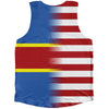 American Flag And Swaziland Flag Combination Athletic Tank Top