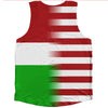 American Flag And Tajiistan Flag Combination Athletic Tank Top