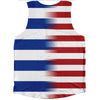 American Flag And Uruguay Flag Combination Athletic Tank Top