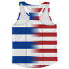 American Flag And Uruguay Flag Combination Running Racerback Singlet Track Tank Top