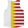 American Flag And Vatican Flag Combination Athletic Tank Top