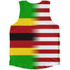 American Flag And Zimbabwe Flag Combination Athletic Tank Top