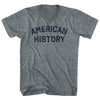 American History Tri-Blend V-neck Womens Junior Cut T-shirt by Tribe Lacrosse