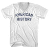 American History Adult Cotton V-neck T-shirt by Tribe Lacrosse