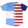 American Flag And Argentina Flag Combination Soccer Jersey Made In USA