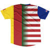 American Flag And Cameroon Flag Combination Soccer Jersey Made In USA