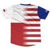 American Flag And Chile Flag Combination Soccer Jersey Made In USA