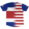 American Flag And Costa Rica Flag Combination Soccer Jersey Made In USA