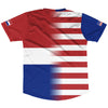 American Flag And Croatia Flag Combination Soccer Jersey Made In USA