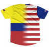 American Flag And Ecuador Flag Combination Soccer Jersey Made In USA