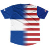 American Flag And El Salvador Flag Combination Soccer Jersey Made In USA