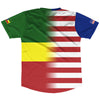 American Flag And Ethiopia Flag Combination Soccer Jersey Made In USA