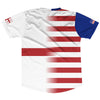 American Flag And Georgia Flag Combination Soccer Jersey Made In USA