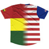 American Flag And Ghana Flag Combination Soccer Jersey Made In USA