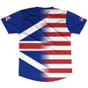 American Flag And Ghreat Britain Flag Combination Soccer Jersey Made In USA