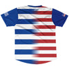 American Flag And Greece Flag Combination Soccer Jersey Made In USA