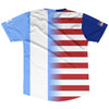 American Flag And Guatemala Flag Combination Soccer Jersey Made In USA