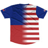 American Flag And Haiti Flag Combination Soccer Jersey Made In USA