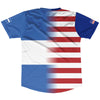 American Flag And Honduras Flag Combination Soccer Jersey Made In USA